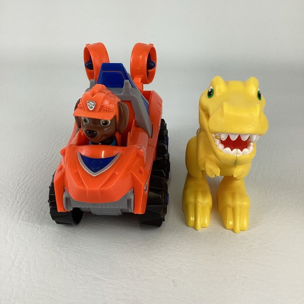 Paw Patrol Dino Rescue Pup Zuma Action Figure Deluxe Vehicle T-Rex Dinosaur Lot - Picture 2 of 7